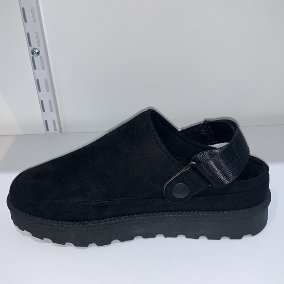 BLACK CLOG FUR SANDALS - Picture 6 of 9